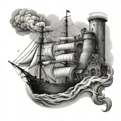 Ship And Factory
