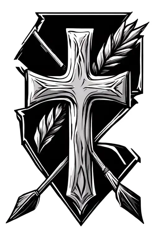 Cross With An Arrow