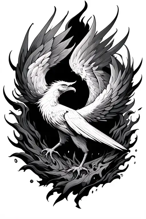 Phoenix Rising From Ashes