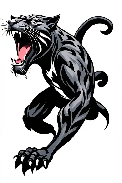 Black Panther Roaring