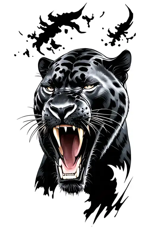Black Panther Roaring