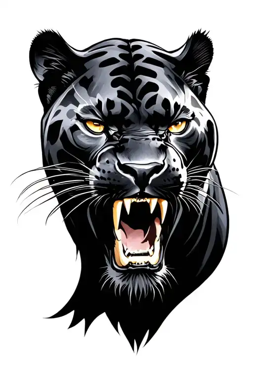 Black Panther Roaring