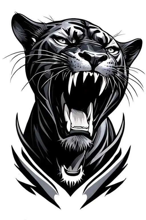 Black Panther Roaring