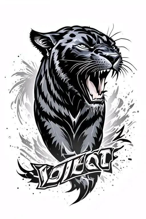 Black Panther Roaring