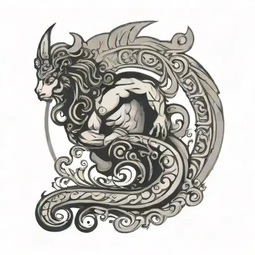 Guardian Of Aquarius Symbol Male