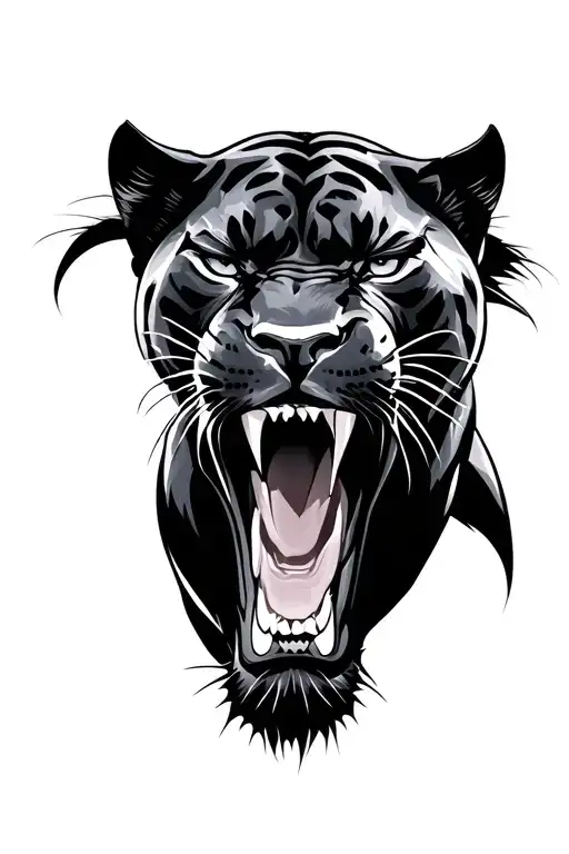 Black Panther Roaring