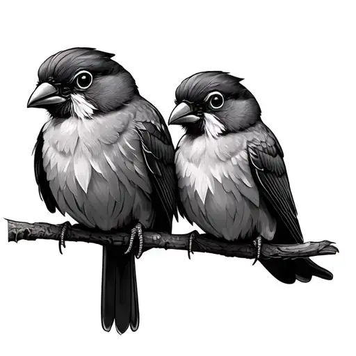 Two Birds Sitting