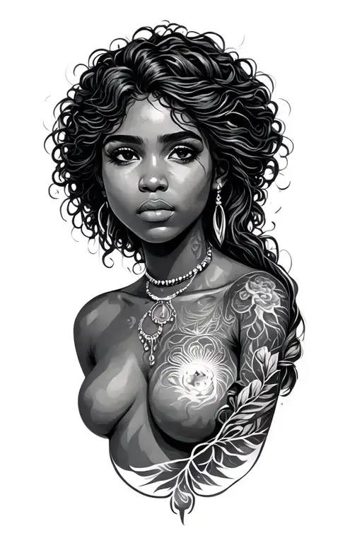 Aquarius With An African American Body