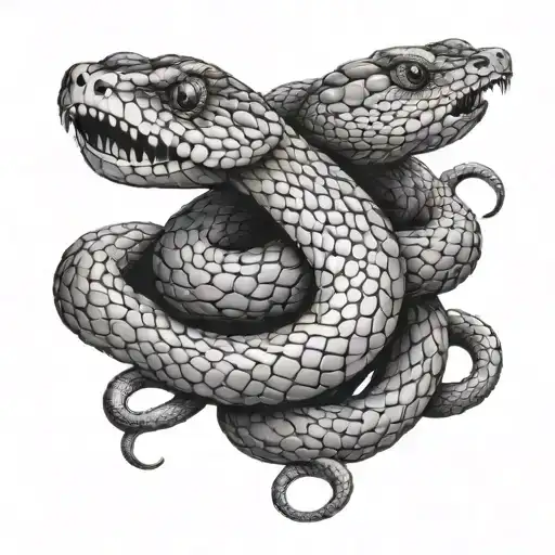 Snake With Scales From Its Eyes