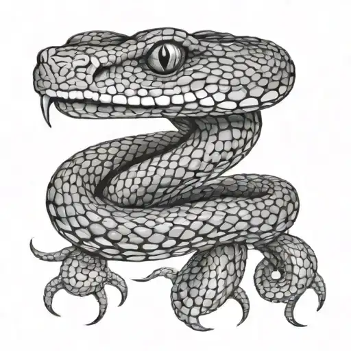 Snake With Scales From Its Eyes