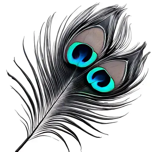 Peacock Feather Included