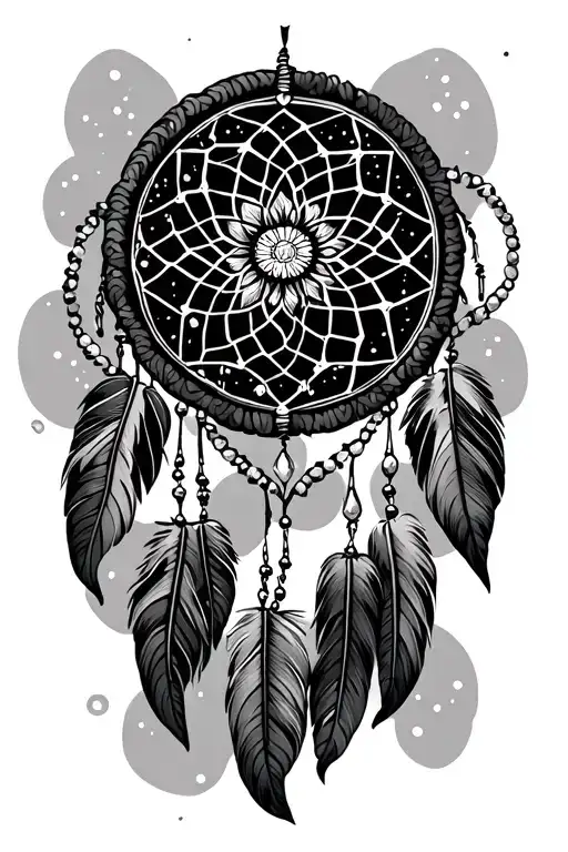 Dream Catcher With Jems Around