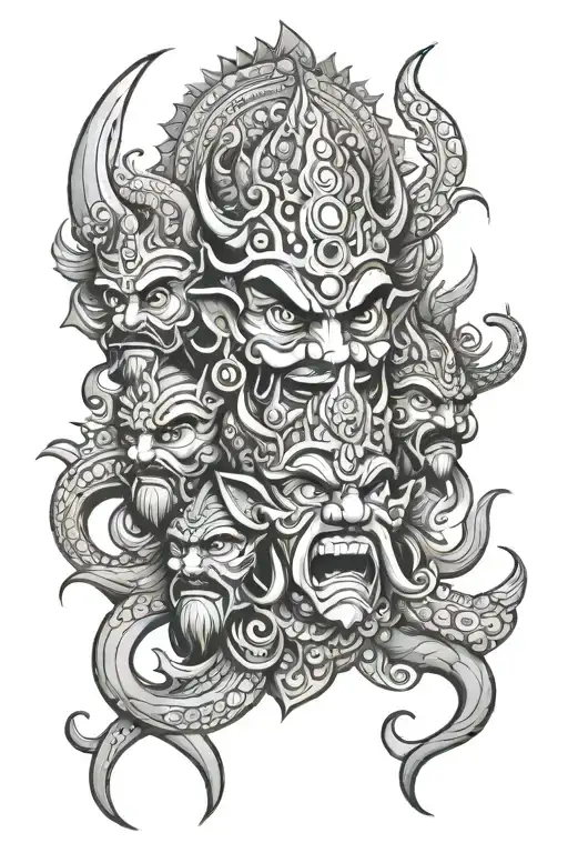 Ravana Ten Heads
