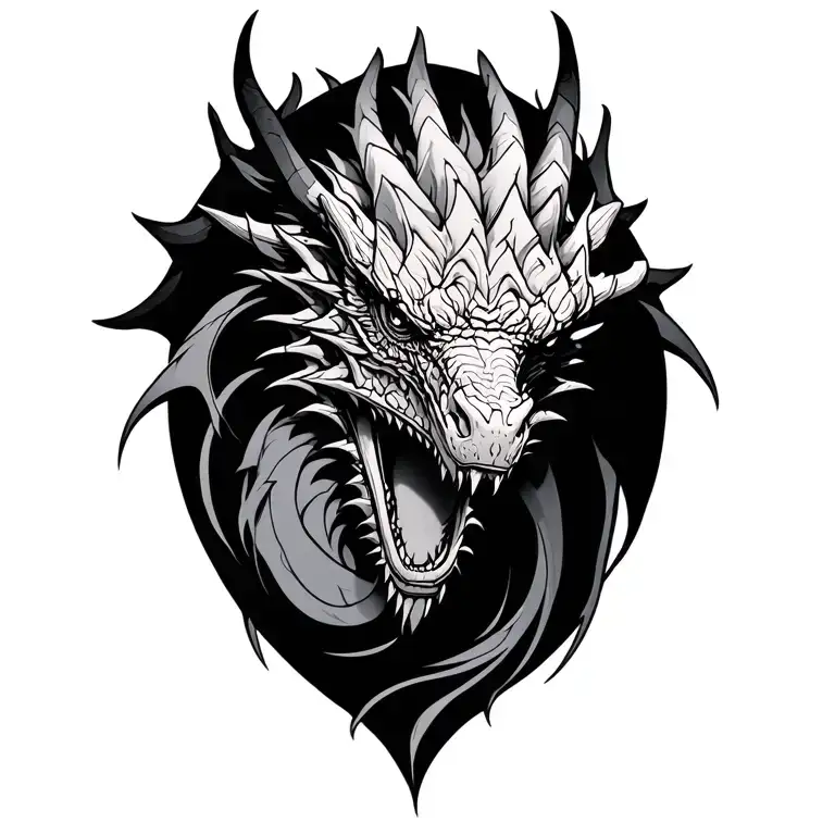 Game Of Thrones Dragon Curled