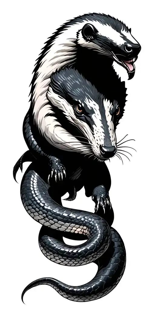 Honeybadger Dragging Cobra