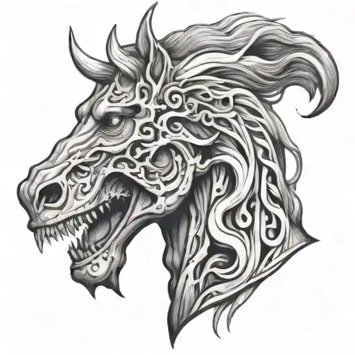 Head Horse Monster Human Body