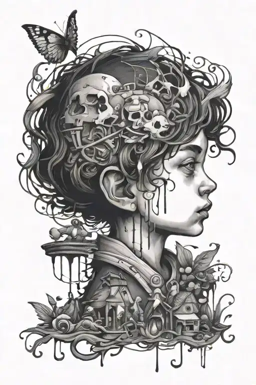 Manly Tattoo About A Childhood With Anxiety