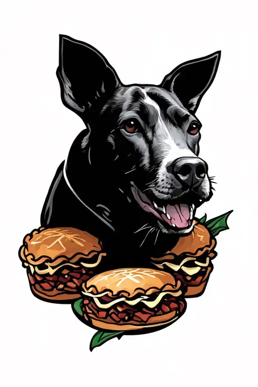 Memorial Tattoo For Dad Who Like Pork Pies