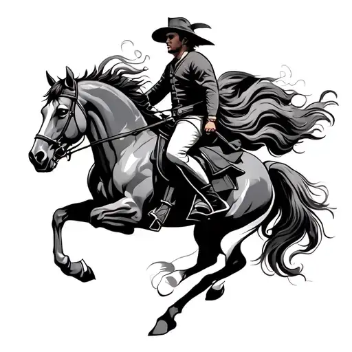 Suggest Me A Tricep Tattoo Of A Man Riding Horse