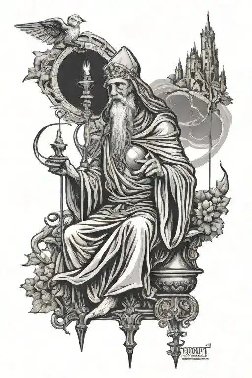 The Hermit Tarot Card