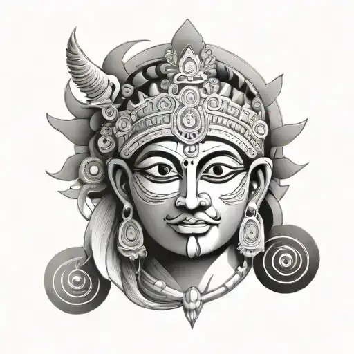 Hindu Dashavatara In Greek Style