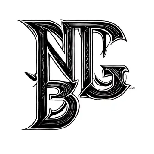 Combine The Letters Ntbg Into One Overlapping Symbol