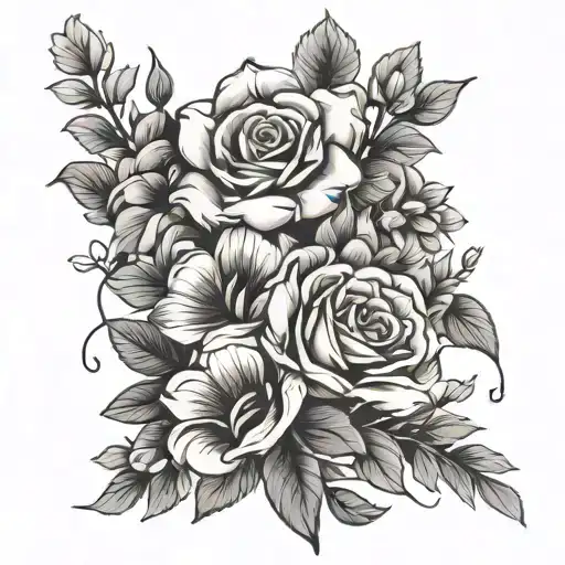 Flowers Bouquet Tied