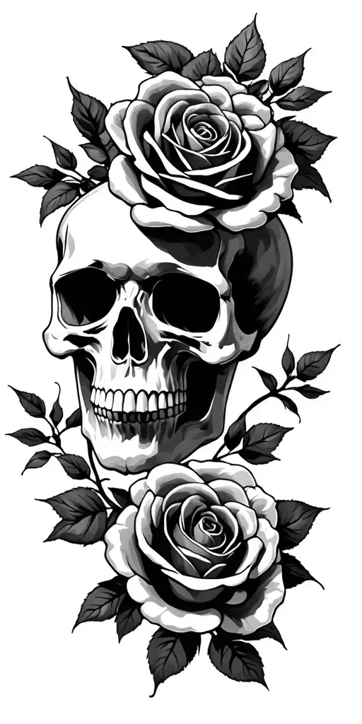 Skull And Roses