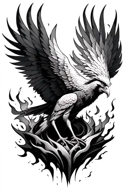Phoenix Rising From Ashes