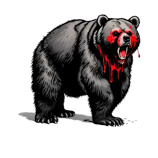 Deadly Bloody Bear Standing