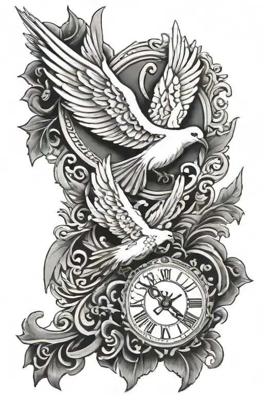 June 5 2006 In Roman Numerals With Doves