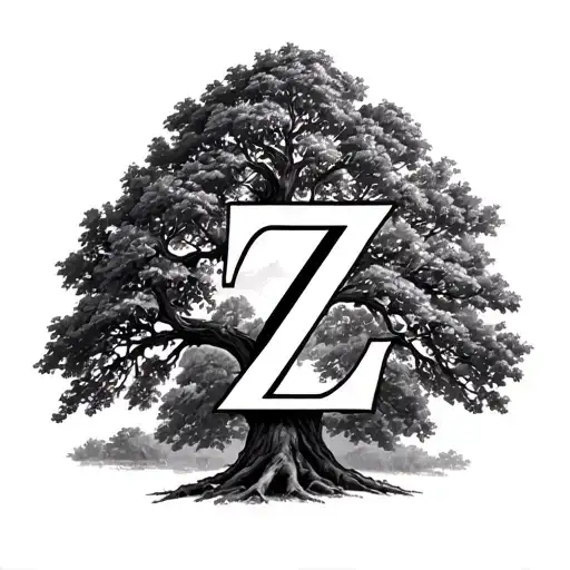 Linden Tree With A Z In Side