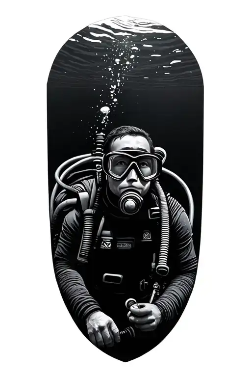 Scuba Diver Exploring