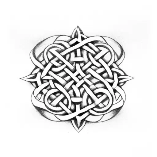 Celtic Knot Where You Can Easily Read A Letter S Mixed Un But Legible