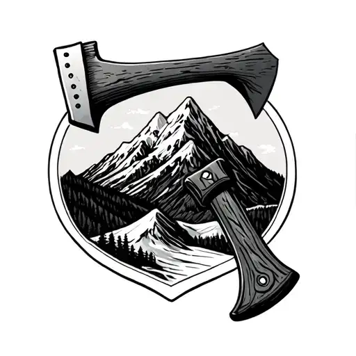 Red Rum Colorado Mountain And An Axe Inspired By The Shining