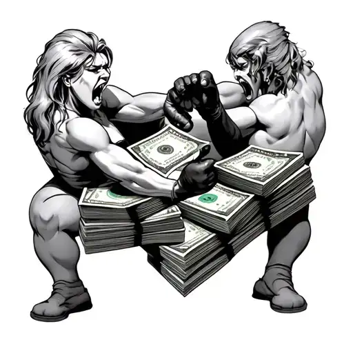 A Sexy Stack Of Cash Fighting Angry
