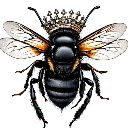 Queen Bee With A Crown