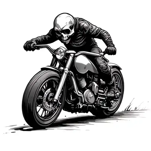 Street Bike Running From The Reaper