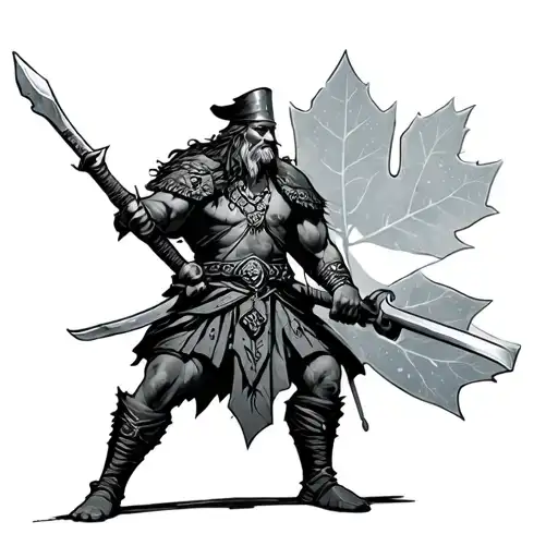 Irish Warrior With Canada