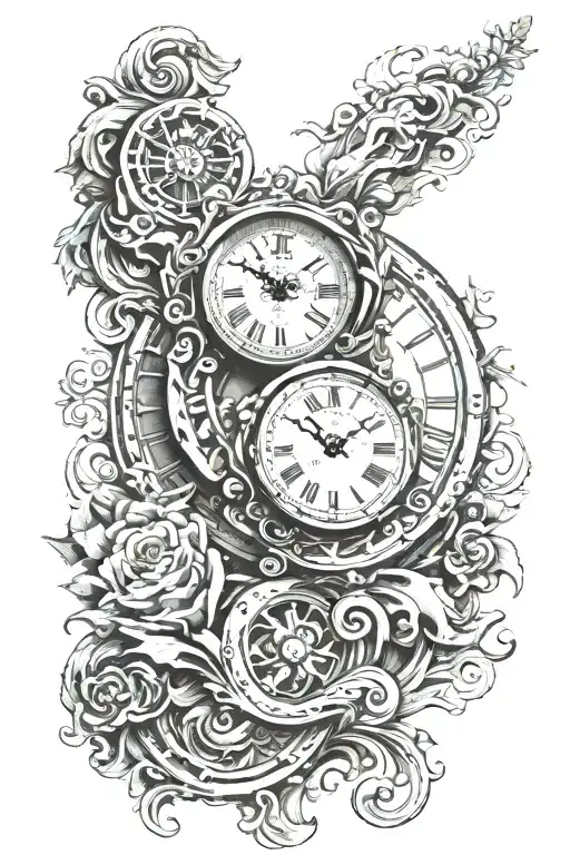I Want A Full Forearm Tatoo With A Romain Clock The Number 999 And Tattoo Releated To Musuc