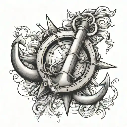 Nautical Elements Like Anchors