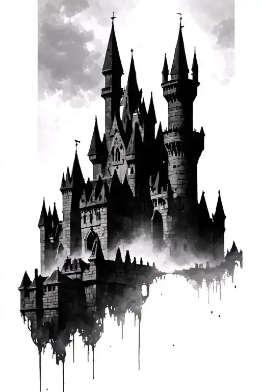 Dark Souls 3 Castle Silhouette