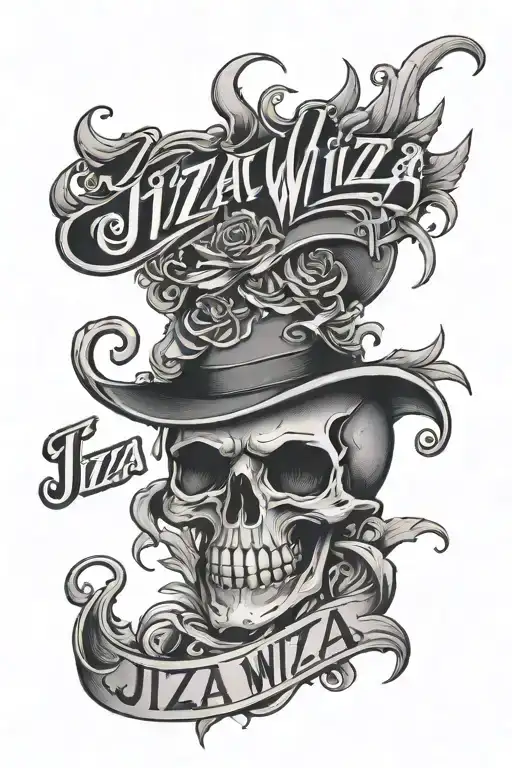 Text That Says Jizza Wizza