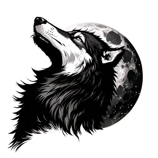 Wolf Howling At The Moon