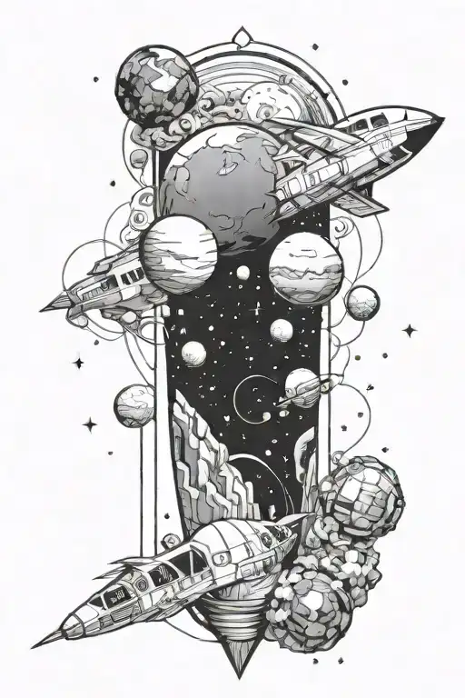 Space Sleeve On Earth To Space Levels