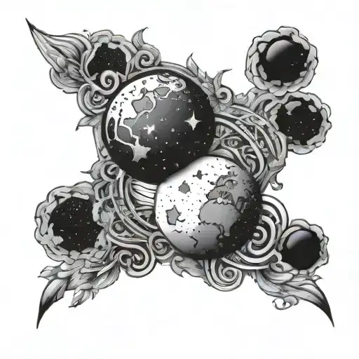 Gemini Constelation Moon Sun