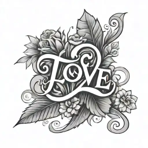 Mahsa Word 'Love' Written
