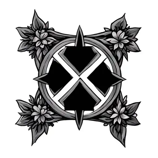 A Syriac Orthodox Cross Tattoo On The Shoulder