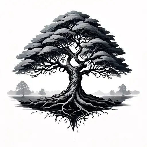 Large Split Tree Intertwined