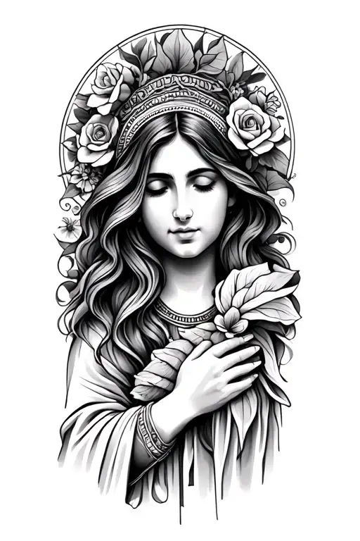 Passed Mother Holding Hands